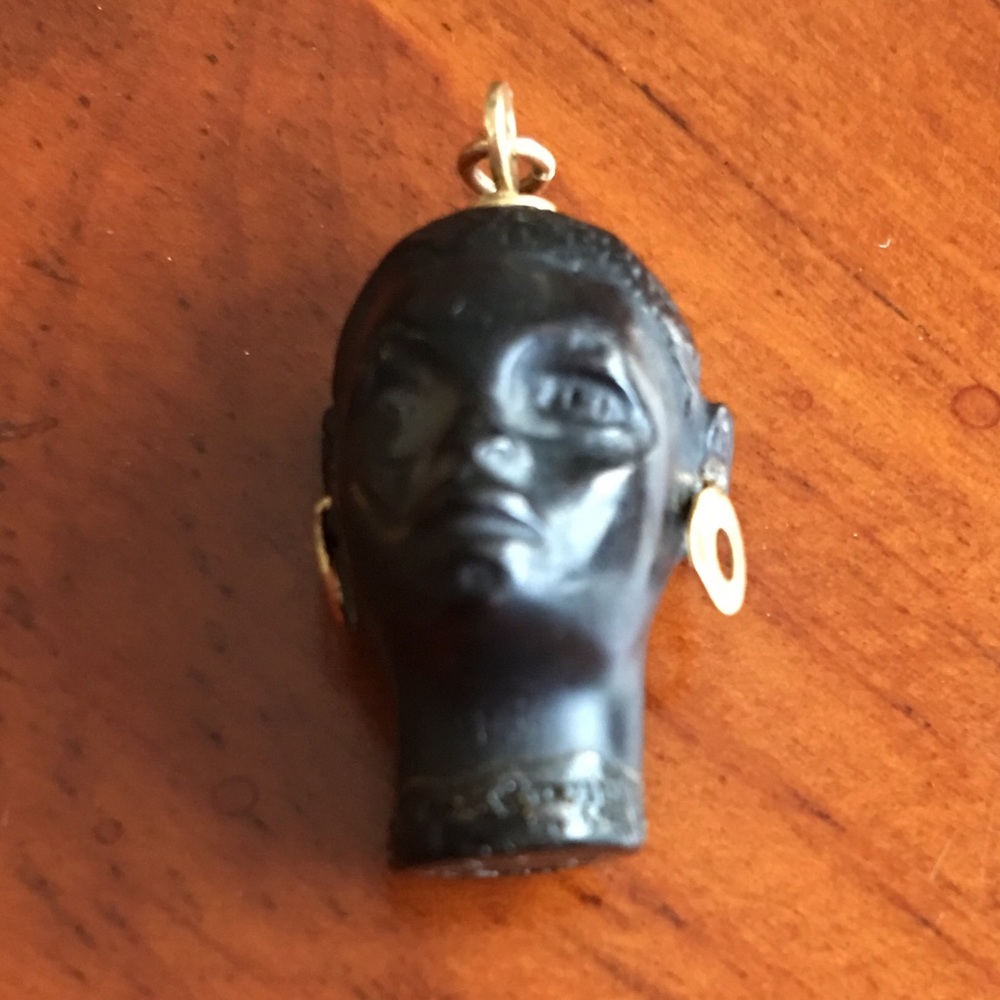 VTG Corletto Blackamoor 18K Gold Charm/Pendant